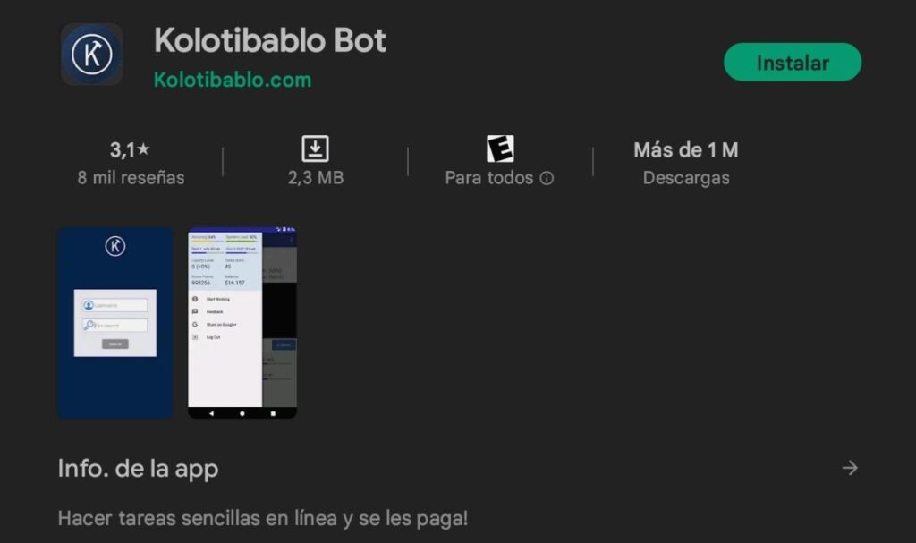 Kolotibablo Bot app